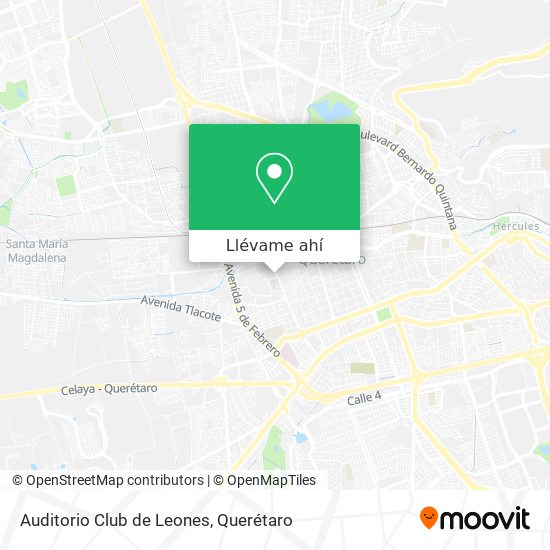 Mapa de Auditorio Club de Leones