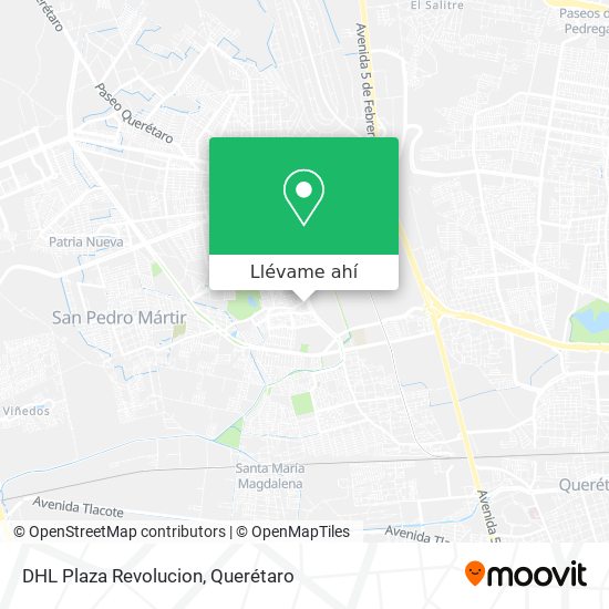 Mapa de DHL Plaza Revolucion