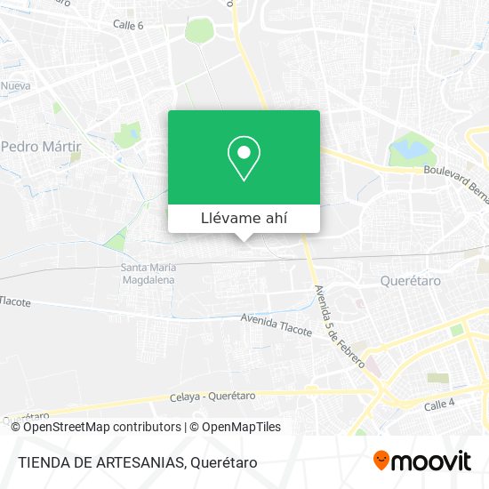 Mapa de TIENDA DE ARTESANIAS