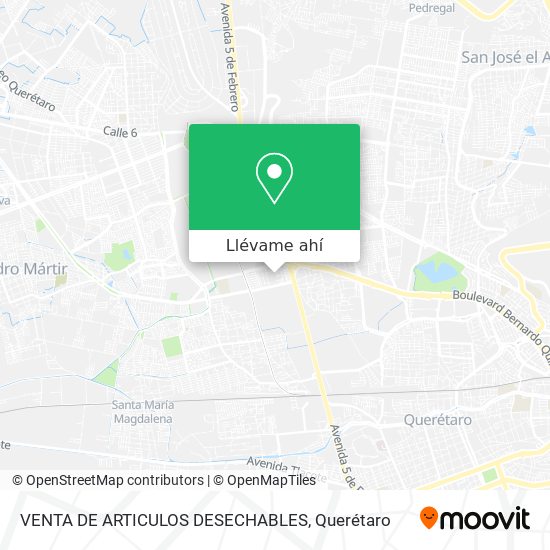 Mapa de VENTA DE ARTICULOS DESECHABLES