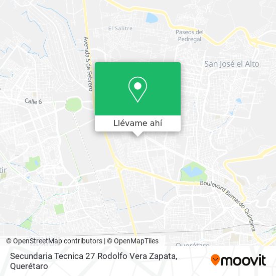 Mapa de Secundaria Tecnica 27 Rodolfo Vera Zapata