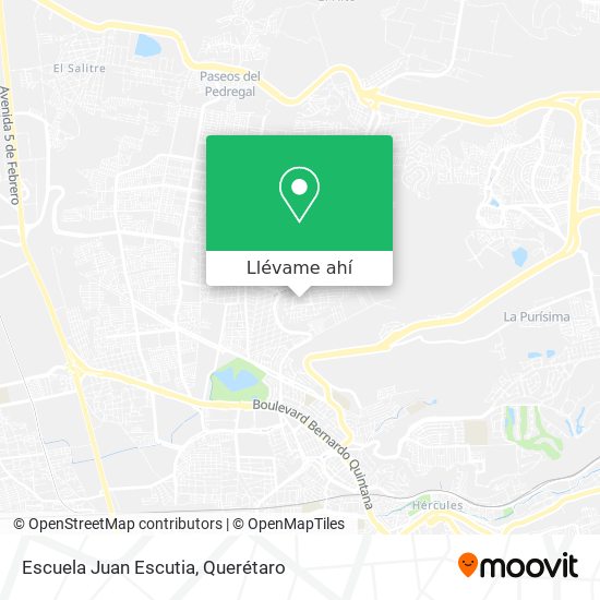 Mapa de Escuela Juan Escutia