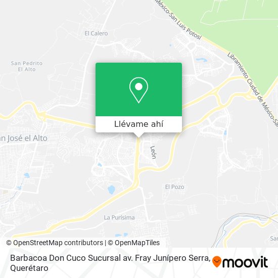 Mapa de Barbacoa Don Cuco Sucursal av. Fray Junípero Serra