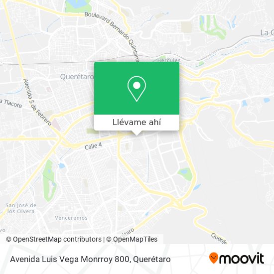 Mapa de Avenida Luis Vega Monrroy 800