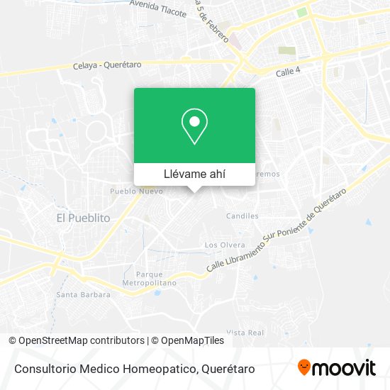 Mapa de Consultorio Medico Homeopatico