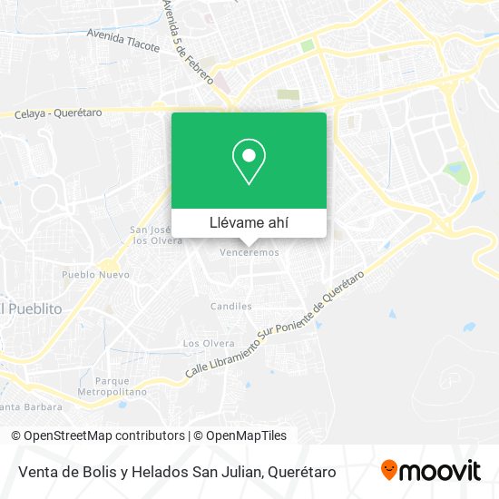 Mapa de Venta de Bolis y Helados San Julian