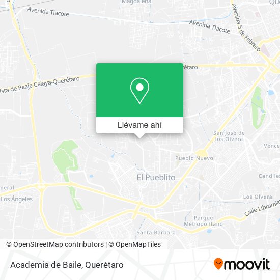 Mapa de Academia de Baile