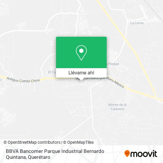 Mapa de BBVA Bancomer Parque Industrial Bernardo Quintana