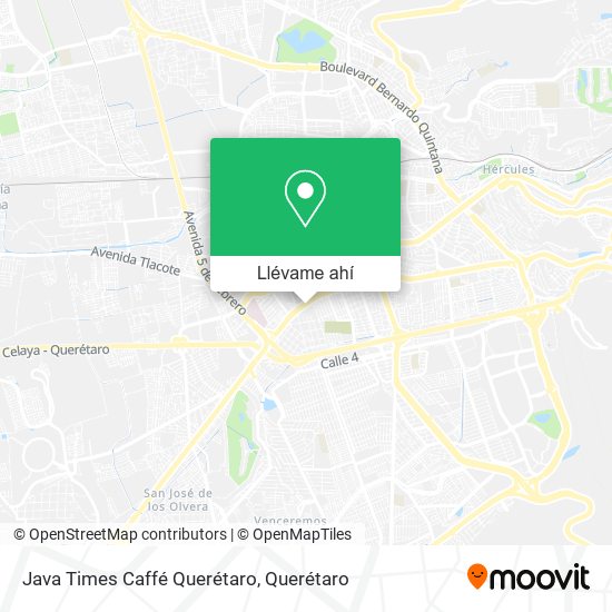 Mapa de Java Times Caffé Querétaro