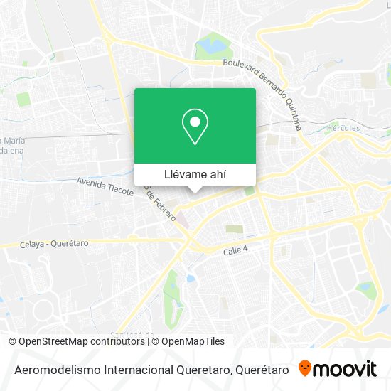 Mapa de Aeromodelismo Internacional Queretaro