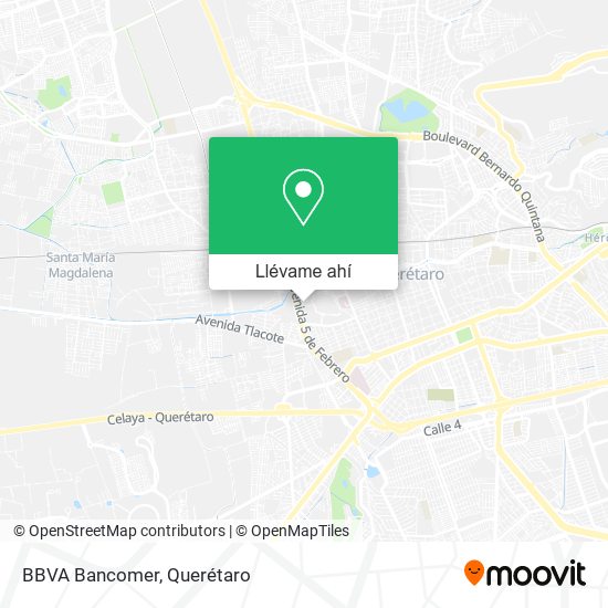 Mapa de BBVA Bancomer