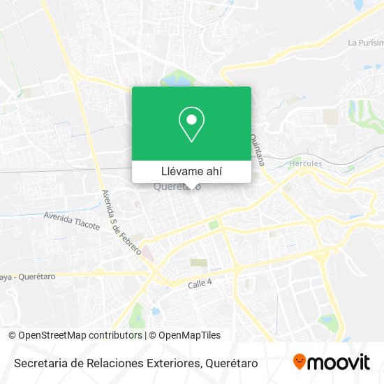 Mapa de Secretaria de Relaciones Exteriores