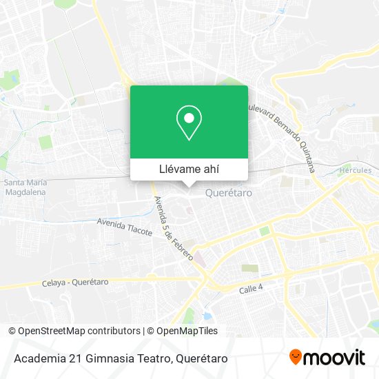 Mapa de Academia 21 Gimnasia Teatro