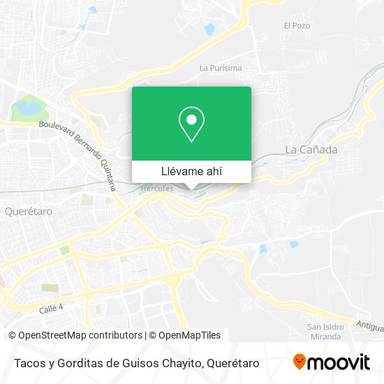 Mapa de Tacos y Gorditas de Guisos Chayito