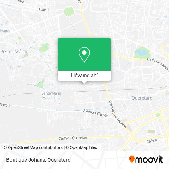 Mapa de Boutique Johana