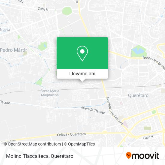 Mapa de Molino Tlaxcalteca