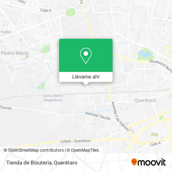 Mapa de Tienda de Bisuteria