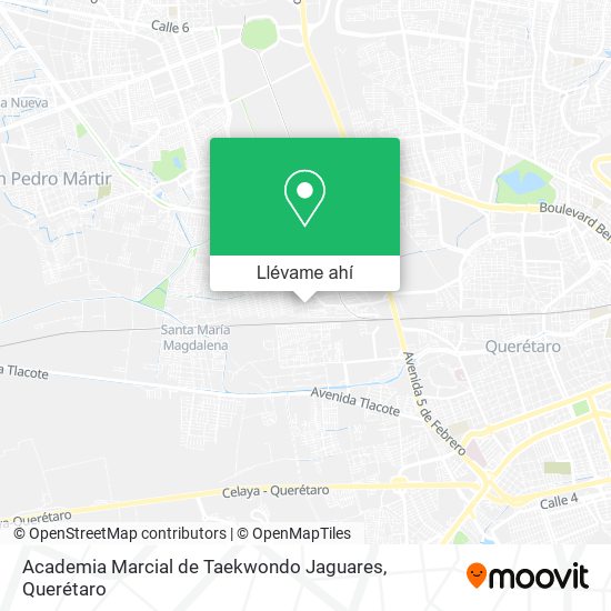 Mapa de Academia Marcial de Taekwondo Jaguares