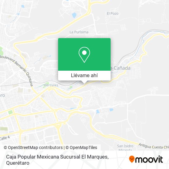 Mapa de Caja Popular Mexicana Sucursal El Marques
