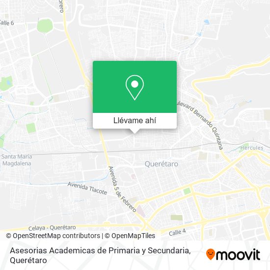 Mapa de Asesorias Academicas de Primaria y Secundaria