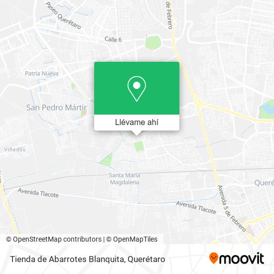 Mapa de Tienda de Abarrotes Blanquita