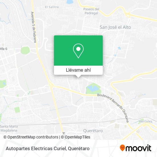 Mapa de Autopartes Electricas Curiel