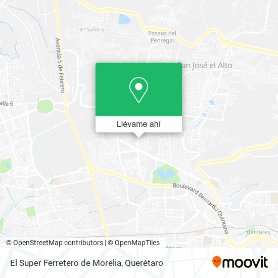 Mapa de El Super Ferretero de Morelia