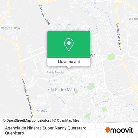 Mapa de Agencia de Niñeras Super Nanny Queretaro