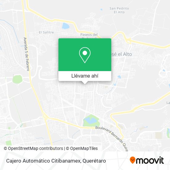 Mapa de Cajero Automático Citibanamex