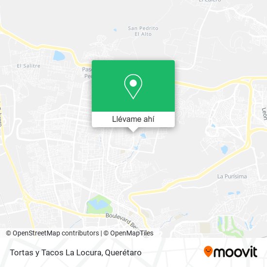 Mapa de Tortas y Tacos La Locura