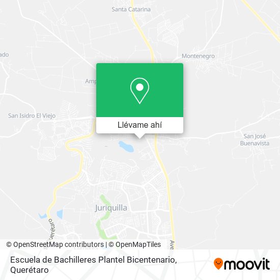 Mapa de Escuela de Bachilleres Plantel Bicentenario