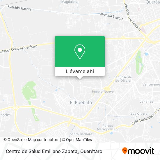 Mapa de Centro de Salud Emiliano Zapata,