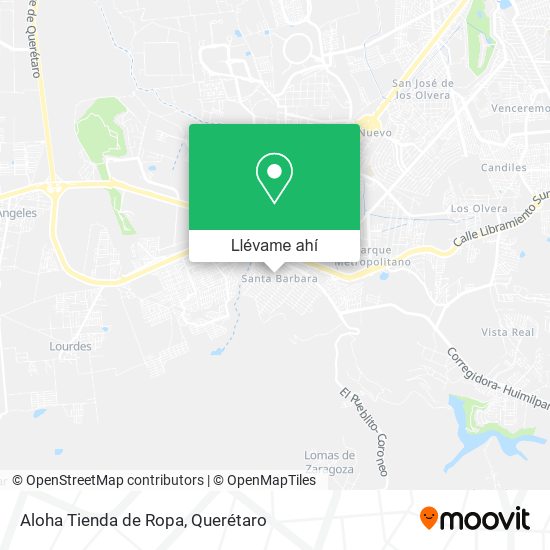 Mapa de Aloha Tienda de Ropa