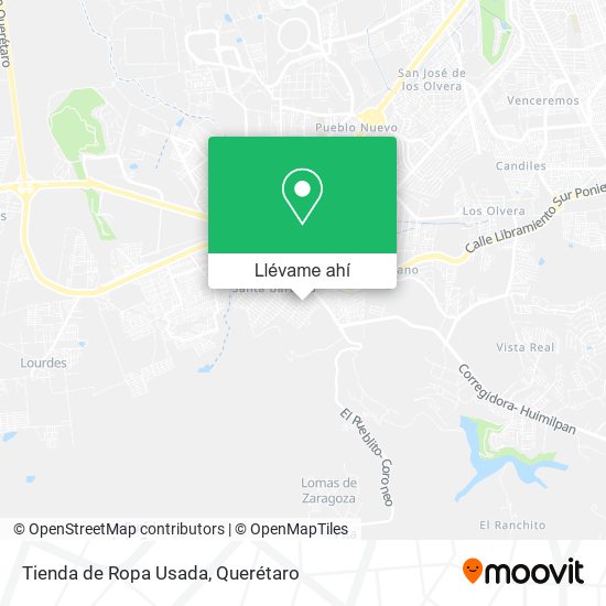 Mapa de Tienda de Ropa Usada