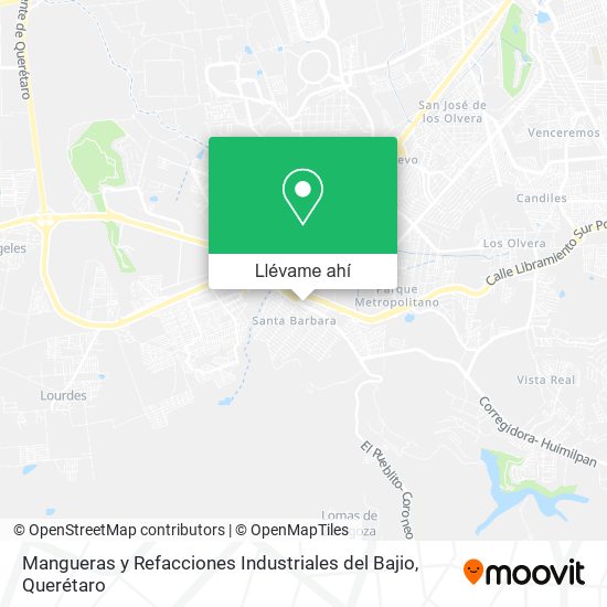 Mapa de Mangueras y Refacciones Industriales del Bajio