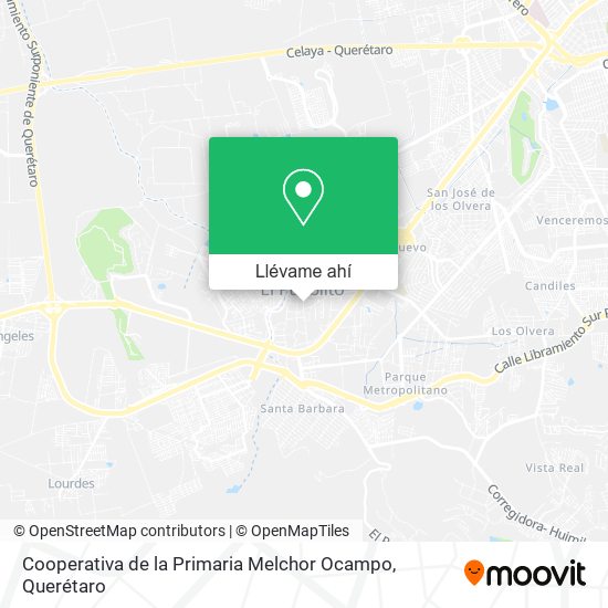 Mapa de Cooperativa de la Primaria Melchor Ocampo