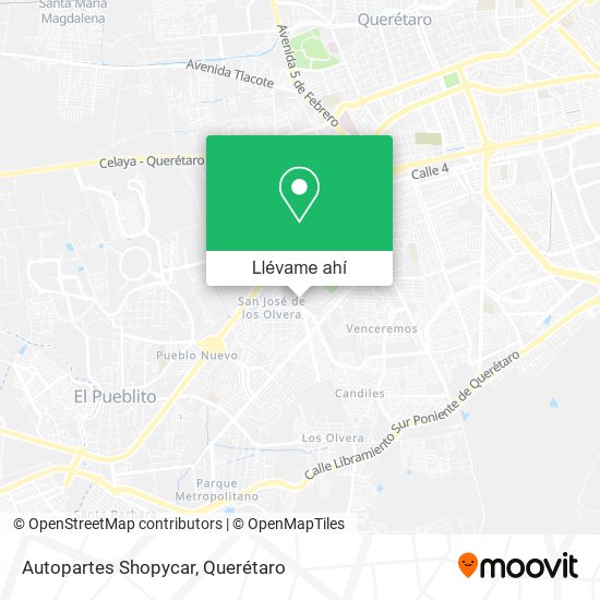 Mapa de Autopartes Shopycar