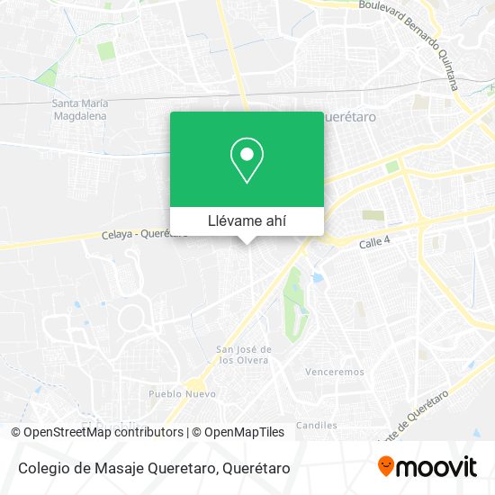 Mapa de Colegio de Masaje Queretaro