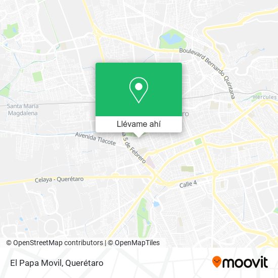 Mapa de El Papa Movil