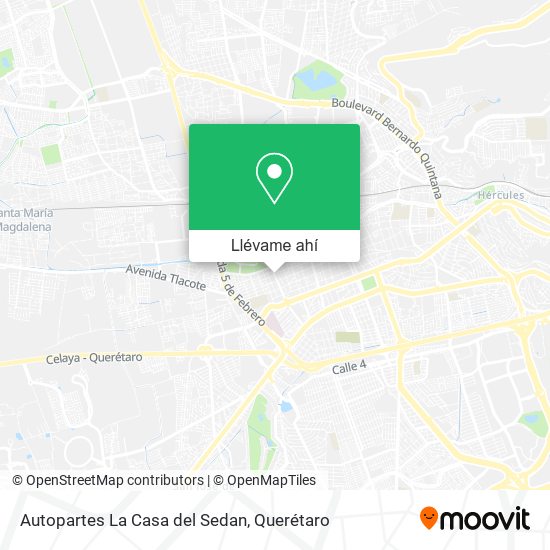 Mapa de Autopartes La Casa del Sedan