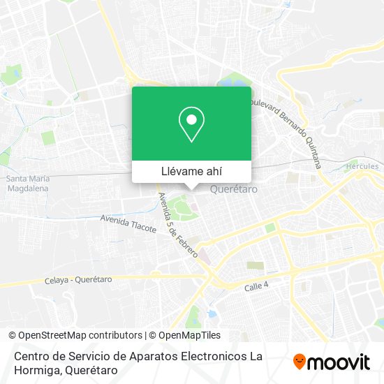 Mapa de Centro de Servicio de Aparatos Electronicos La Hormiga