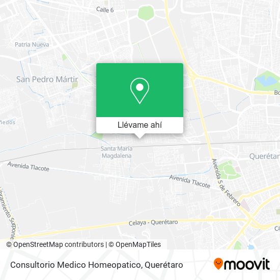 Mapa de Consultorio Medico Homeopatico