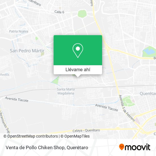 Mapa de Venta de Pollo Chiken Shop