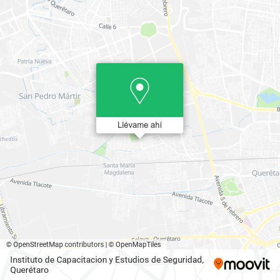 Mapa de Instituto de Capacitacion y Estudios de Seguridad