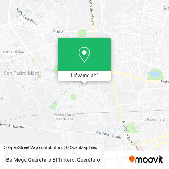 Mapa de Ba Mega Queretaro El Tintero