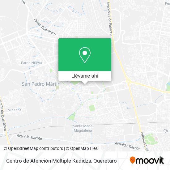 Mapa de Centro de Atención Múltiple Kadidza