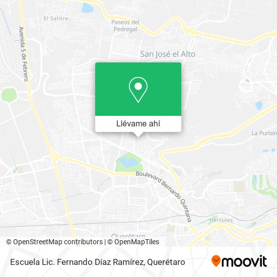 Mapa de Escuela Lic. Fernando Díaz Ramírez