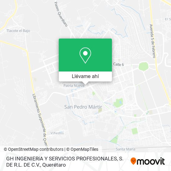 Mapa de GH INGENIERíA Y SERVICIOS PROFESIONALES, S. DE R.L. DE C.V.