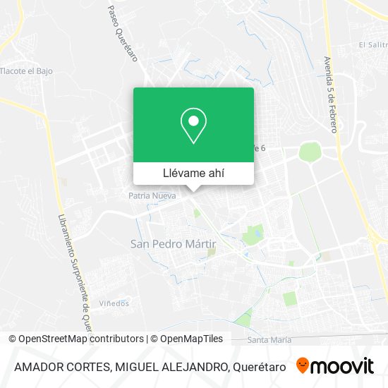 Mapa de AMADOR CORTES, MIGUEL ALEJANDRO