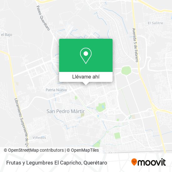 Mapa de Frutas y Legumbres El Capricho